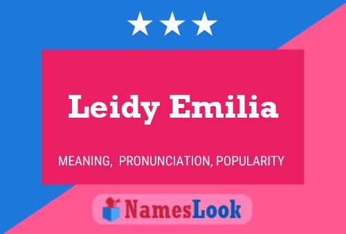 Póster del nombre Leidy Emilia