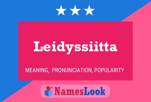 Póster del nombre Leidyssiitta