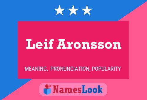 Póster del nombre Leif Aronsson