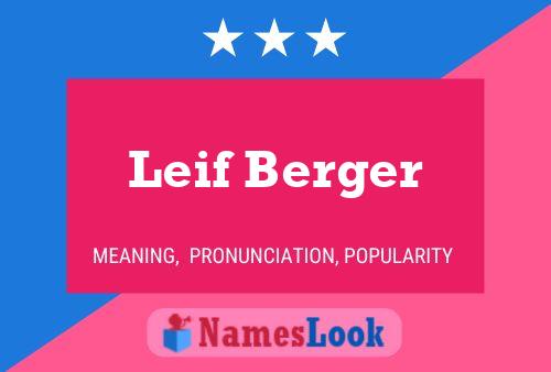 Póster del nombre Leif Berger