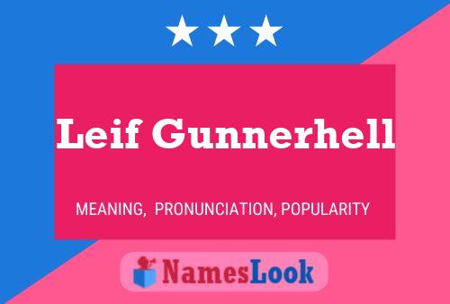 Póster del nombre Leif Gunnerhell