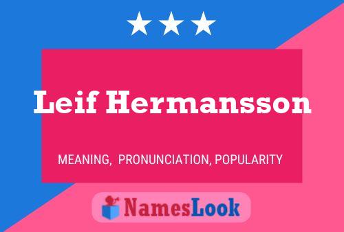 Póster del nombre Leif Hermansson