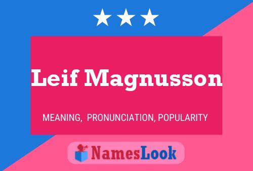 Póster del nombre Leif Magnusson