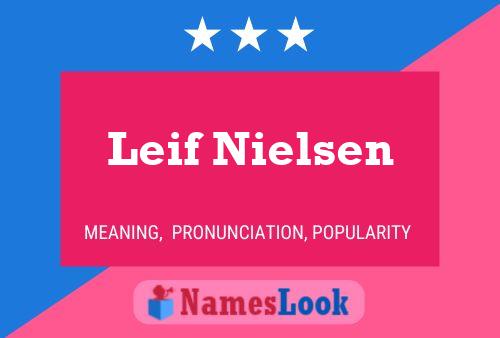 Póster del nombre Leif Nielsen