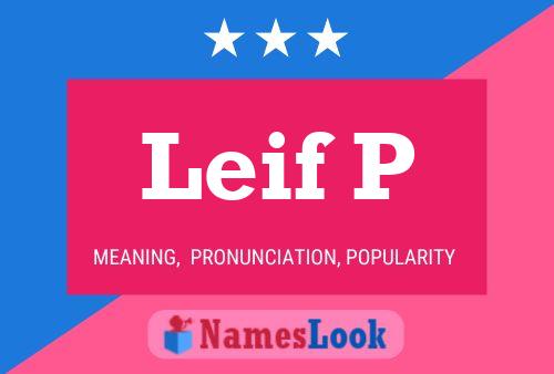 Póster del nombre Leif P