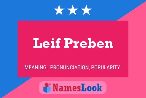 Póster del nombre Leif Preben