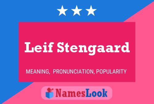 Póster del nombre Leif Stengaard