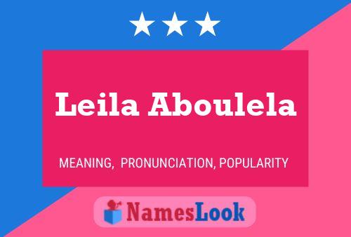 Póster del nombre Leila Aboulela