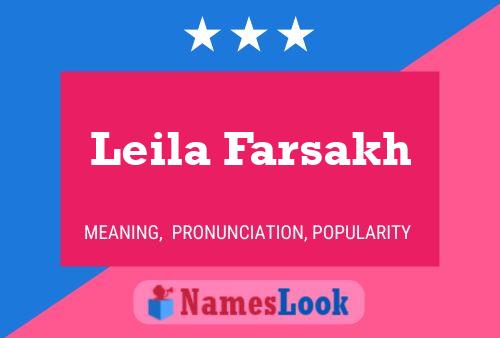 Póster del nombre Leila Farsakh