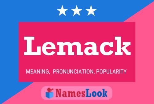 Póster del nombre Lemack