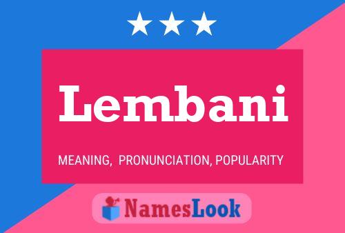 Póster del nombre Lembani