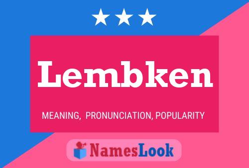 Póster del nombre Lembken