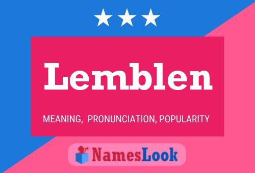 Póster del nombre Lemblen