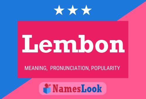 Póster del nombre Lembon