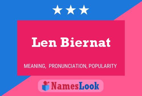 Póster del nombre Len Biernat