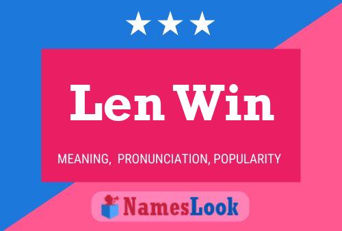 Póster del nombre Len Win