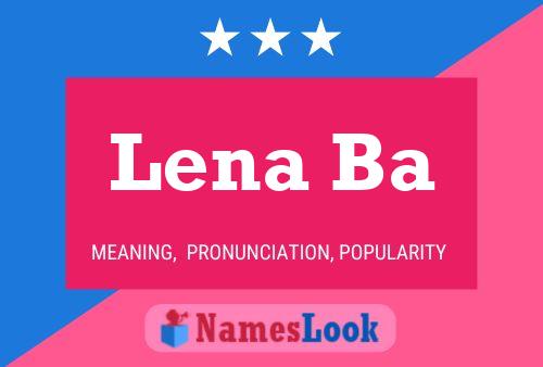 Póster del nombre Lena Ba