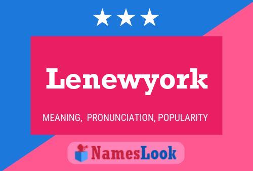 Póster del nombre Lenewyork