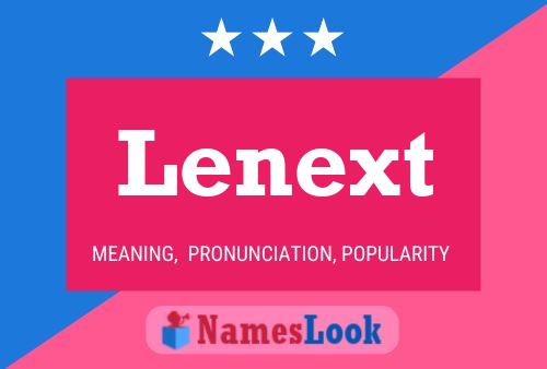 Póster del nombre Lenext