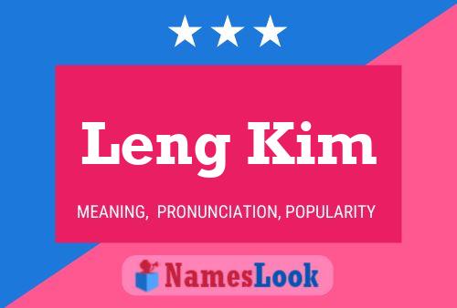 Póster del nombre Leng Kim