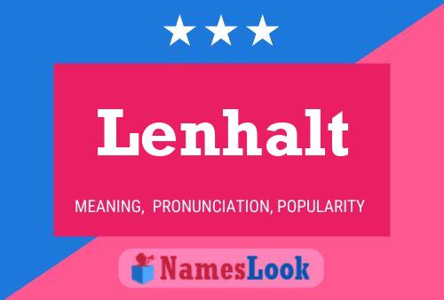 Póster del nombre Lenhalt