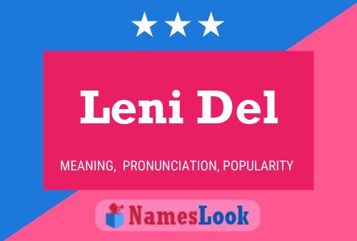 Póster del nombre Leni Del