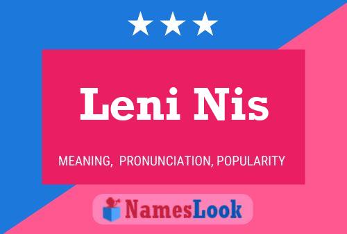 Póster del nombre Leni Nis