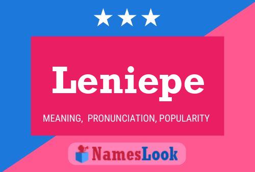 Póster del nombre Leniepe