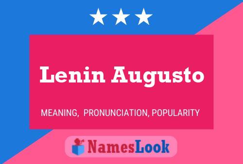 Póster del nombre Lenin Augusto