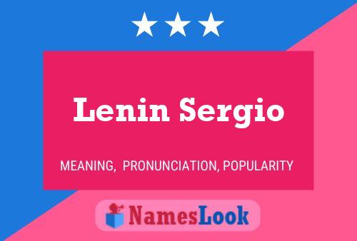 Póster del nombre Lenin Sergio