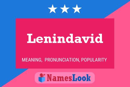 Póster del nombre Lenindavid