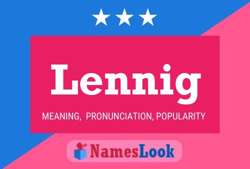 Póster del nombre Lennig