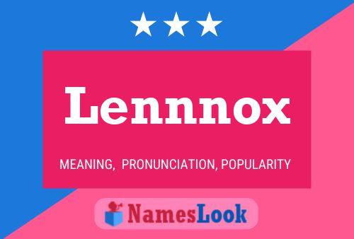 Póster del nombre Lennnox