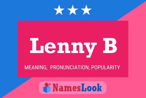 Póster del nombre Lenny B