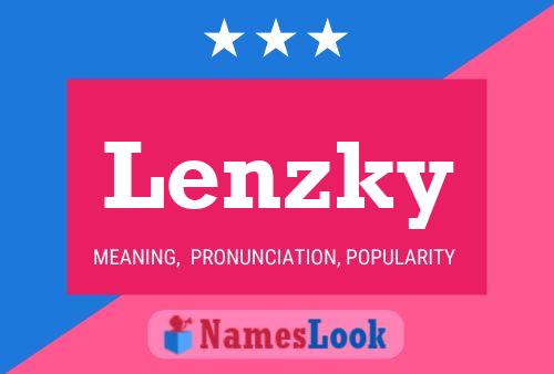 Póster del nombre Lenzky