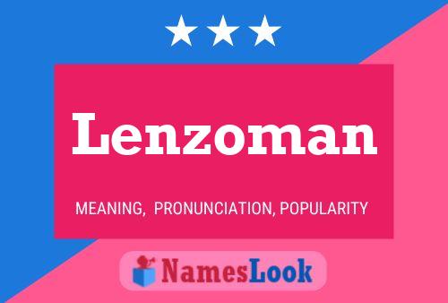 Póster del nombre Lenzoman