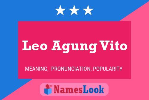 Póster del nombre Leo Agung Vito