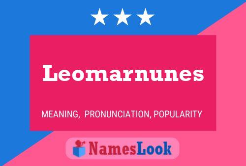 Póster del nombre Leomarnunes