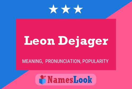 Póster del nombre Leon Dejager