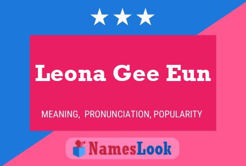 Póster del nombre Leona Gee Eun