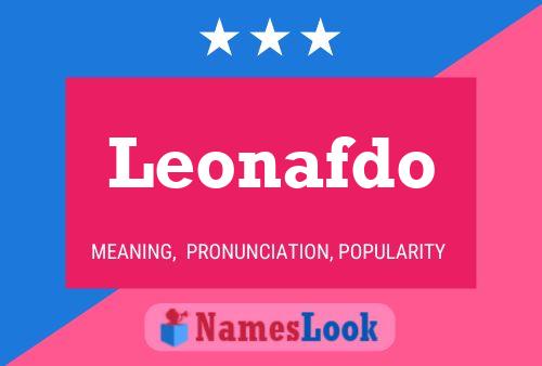 Póster del nombre Leonafdo