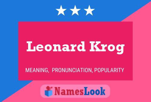 Póster del nombre Leonard Krog