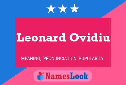 Póster del nombre Leonard Ovidiu