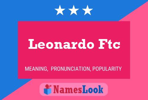 Póster del nombre Leonardo Ftc