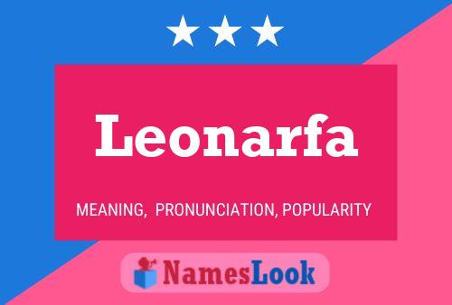 Póster del nombre Leonarfa