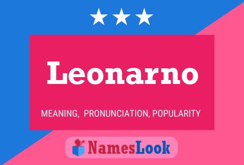 Póster del nombre Leonarno