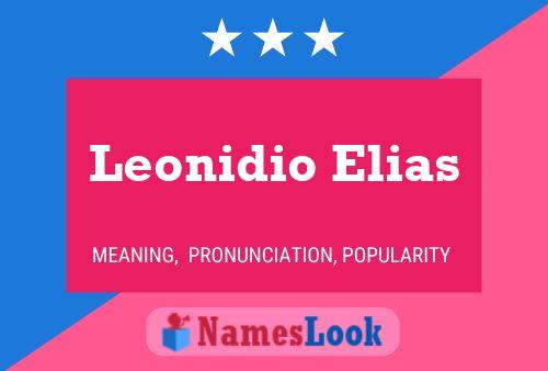 Póster del nombre Leonidio Elias