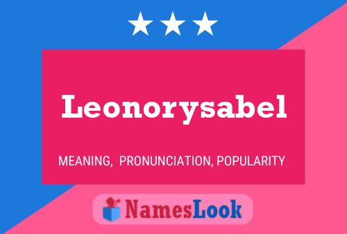 Póster del nombre Leonorysabel