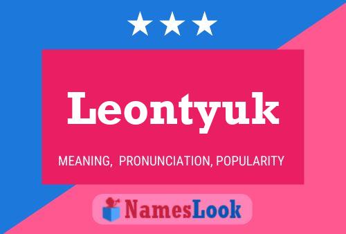 Póster del nombre Leontyuk