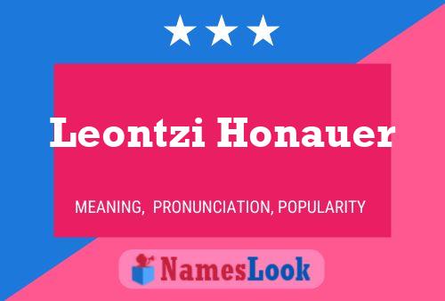 Póster del nombre Leontzi Honauer